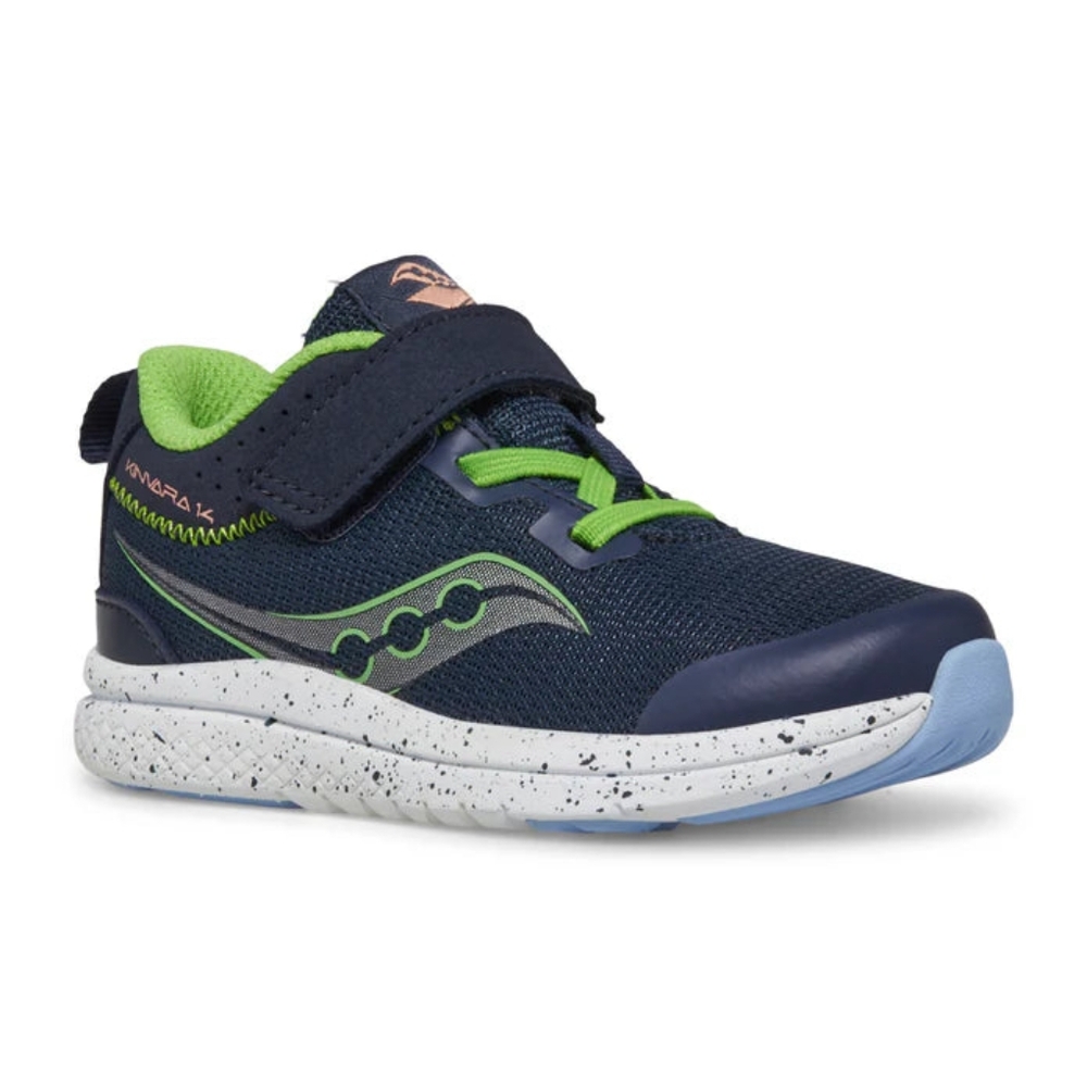Saucony Kids( Baby )Boys Kinvara 14 A-C Jr Running Shoe, 4 M US Navy-Gre…